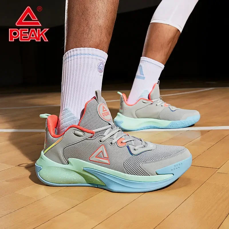 Peak basketball shoes for men, breathable, cushioning, non-slip outdoor outfield practical sports shoes for men