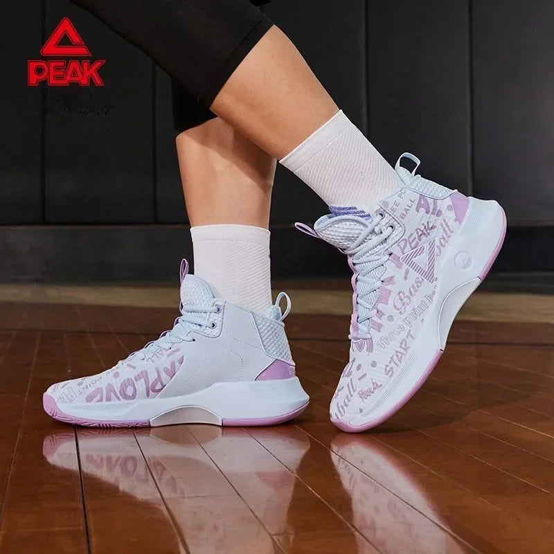 Original PEAK Basketball Fall ORIGINAL High-top Breathable Sports Shoes Wear-resistant and Shock-absorbing Shoe