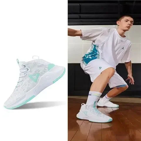 Original PEAK Basketball Fall ORIGINAL High-top Breathable Sports Shoes Wear-resistant and Shock-absorbing Shoe
