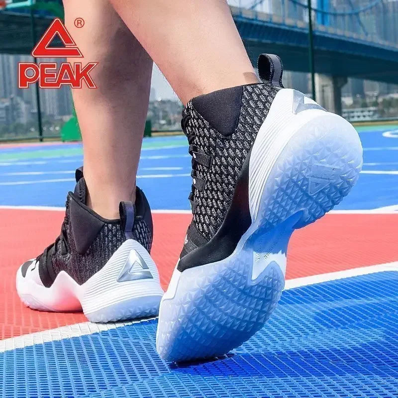 Original PEAK Basketball Fall ORIGINAL High-top Fashion Breathable Sports Shoes Wear-resistant  Shock-absorbing Men's Shoes
