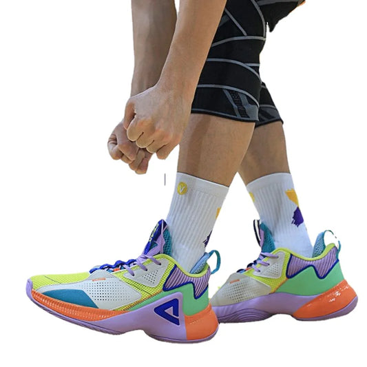 נעלי כדורסל PEAK לגברים [The Shining] ריפוד נושם נגד החלקה נעלי ספורט פרקטיות לגברים 